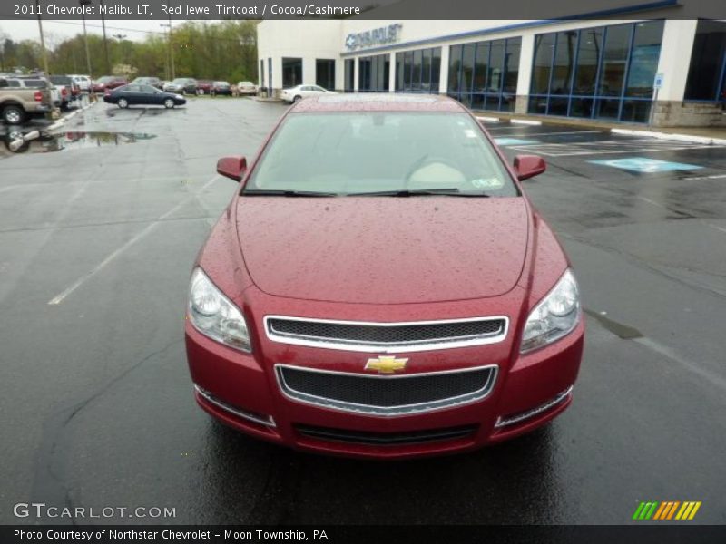 Red Jewel Tintcoat / Cocoa/Cashmere 2011 Chevrolet Malibu LT