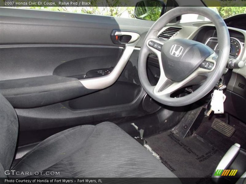 Rallye Red / Black 2007 Honda Civic EX Coupe
