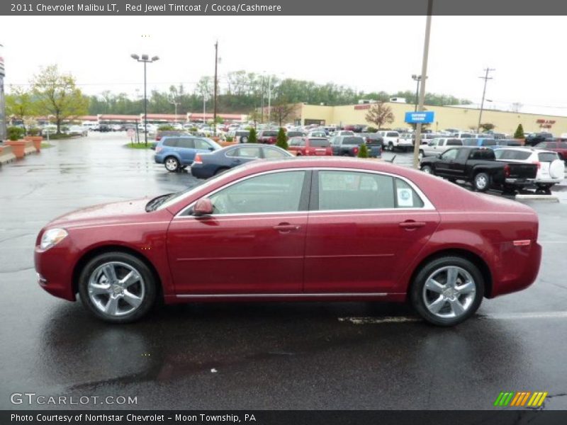 Red Jewel Tintcoat / Cocoa/Cashmere 2011 Chevrolet Malibu LT