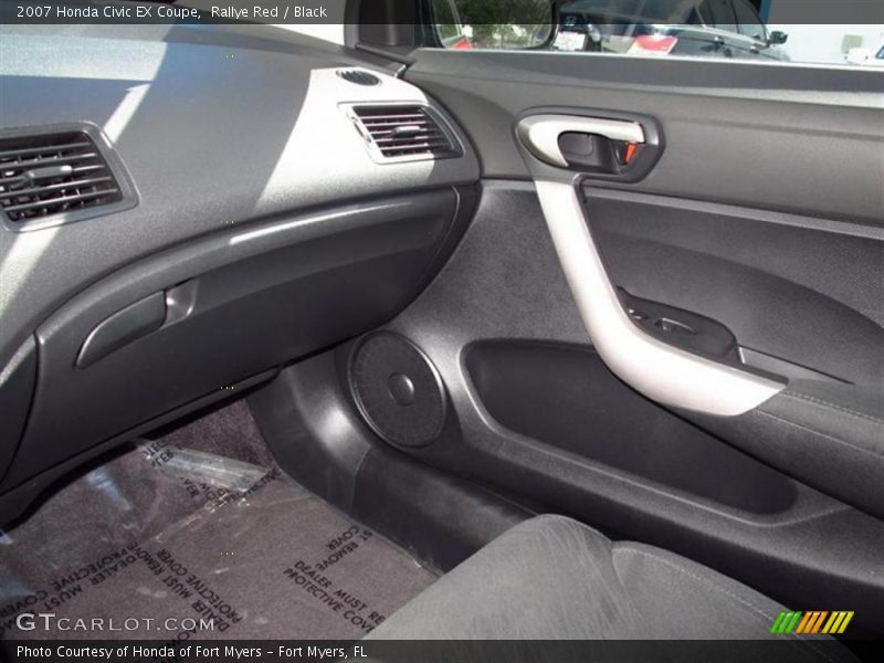 Rallye Red / Black 2007 Honda Civic EX Coupe