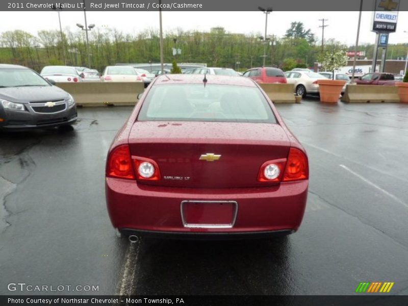 Red Jewel Tintcoat / Cocoa/Cashmere 2011 Chevrolet Malibu LT