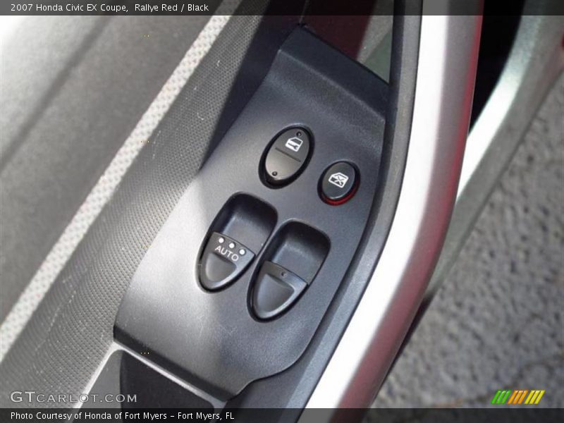 Rallye Red / Black 2007 Honda Civic EX Coupe