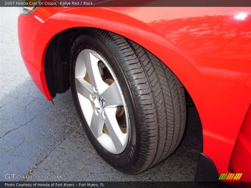 Rallye Red / Black 2007 Honda Civic EX Coupe
