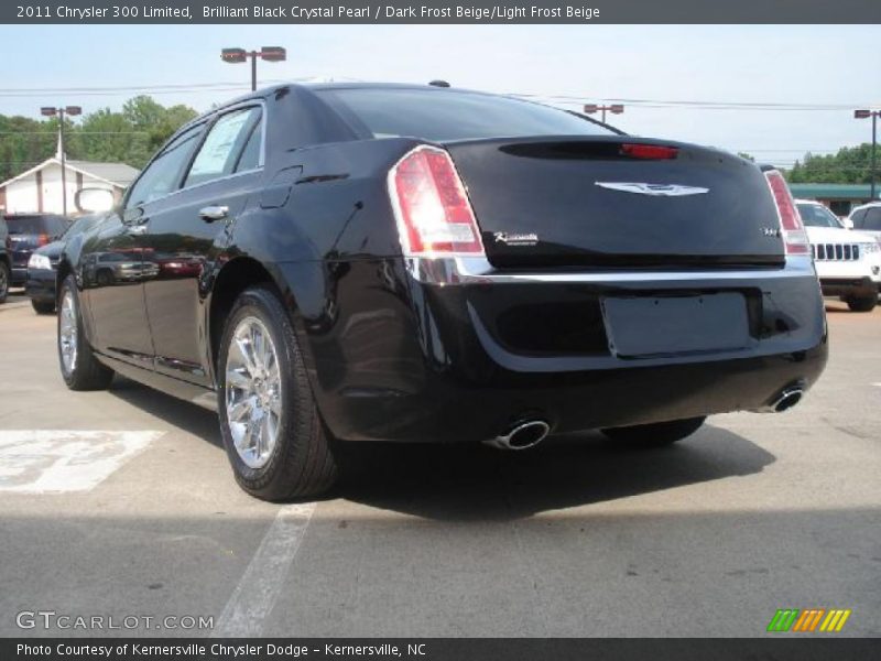 Brilliant Black Crystal Pearl / Dark Frost Beige/Light Frost Beige 2011 Chrysler 300 Limited