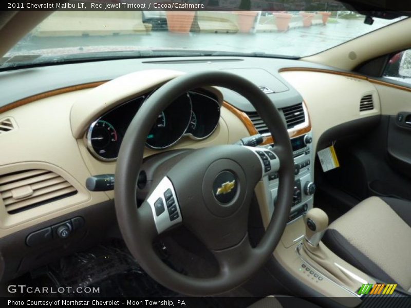 Red Jewel Tintcoat / Cocoa/Cashmere 2011 Chevrolet Malibu LT