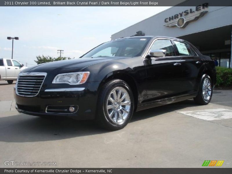 Brilliant Black Crystal Pearl / Dark Frost Beige/Light Frost Beige 2011 Chrysler 300 Limited