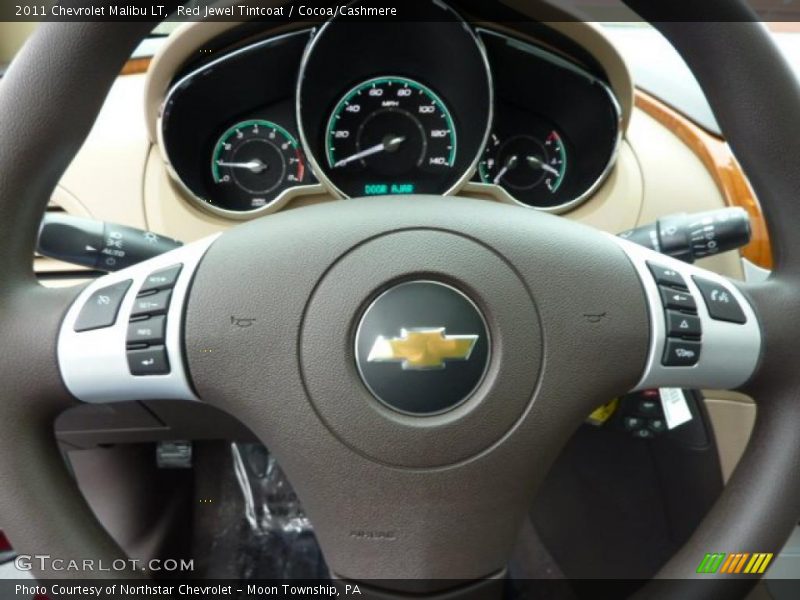 Red Jewel Tintcoat / Cocoa/Cashmere 2011 Chevrolet Malibu LT