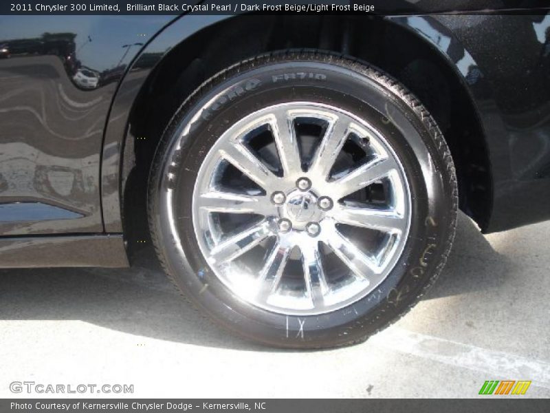 Brilliant Black Crystal Pearl / Dark Frost Beige/Light Frost Beige 2011 Chrysler 300 Limited