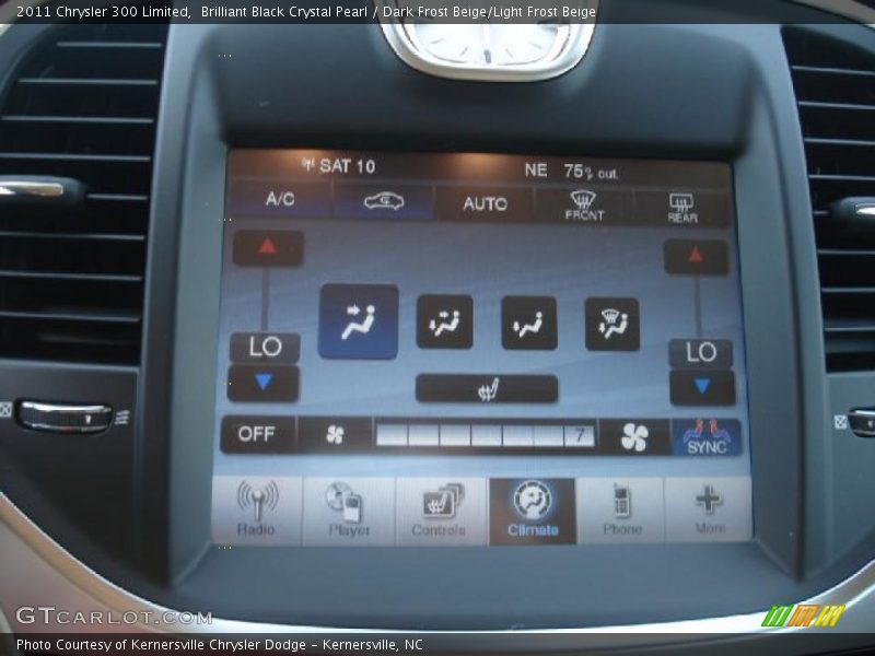Brilliant Black Crystal Pearl / Dark Frost Beige/Light Frost Beige 2011 Chrysler 300 Limited