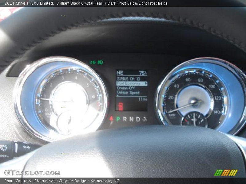 Brilliant Black Crystal Pearl / Dark Frost Beige/Light Frost Beige 2011 Chrysler 300 Limited