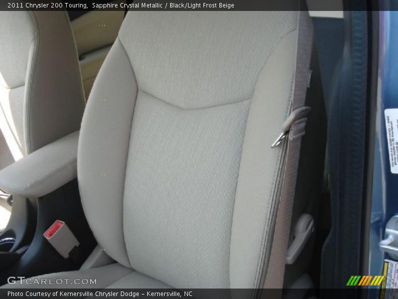 Sapphire Crystal Metallic / Black/Light Frost Beige 2011 Chrysler 200 Touring