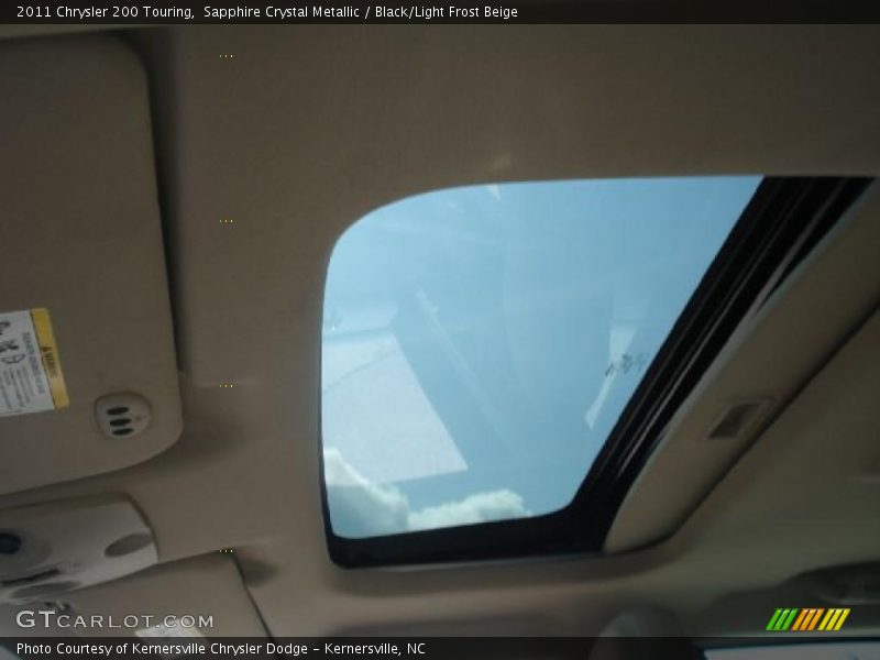 Sapphire Crystal Metallic / Black/Light Frost Beige 2011 Chrysler 200 Touring