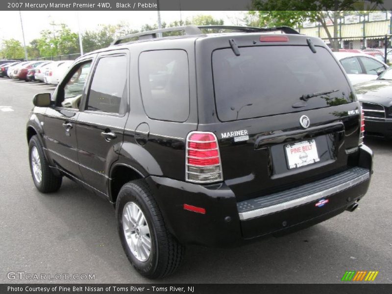 Black / Pebble 2007 Mercury Mariner Premier 4WD