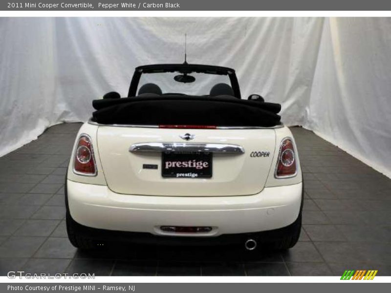 Pepper White / Carbon Black 2011 Mini Cooper Convertible