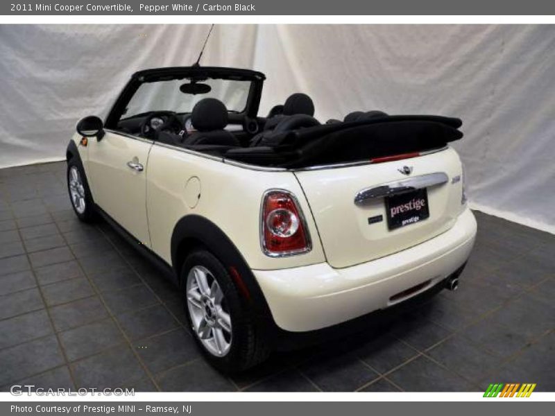 Pepper White / Carbon Black 2011 Mini Cooper Convertible