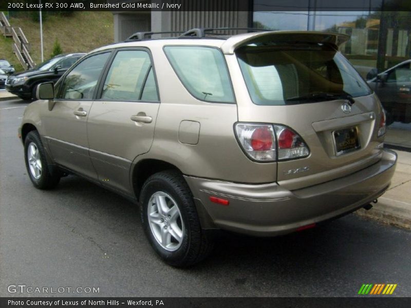 Burnished Gold Metallic / Ivory 2002 Lexus RX 300 AWD