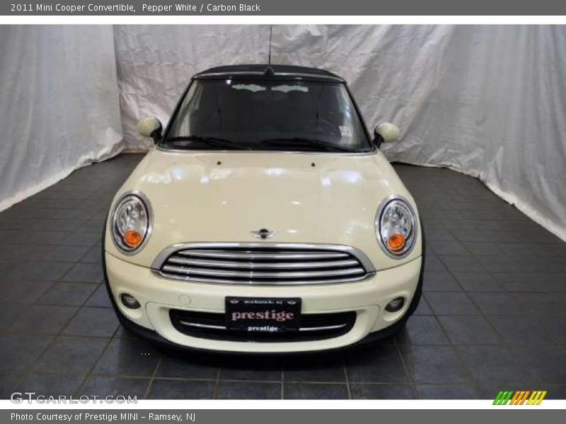 Pepper White / Carbon Black 2011 Mini Cooper Convertible