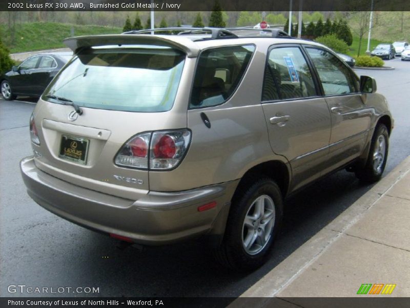 Burnished Gold Metallic / Ivory 2002 Lexus RX 300 AWD
