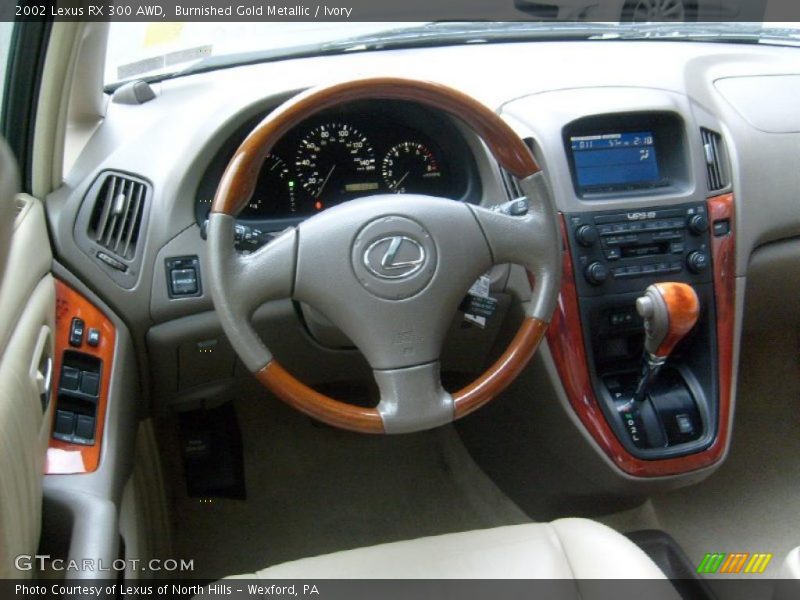 Burnished Gold Metallic / Ivory 2002 Lexus RX 300 AWD