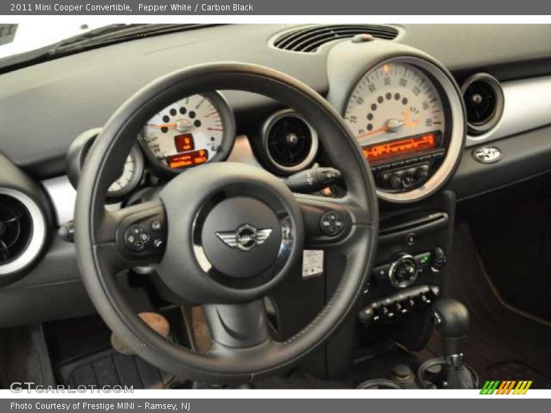 Pepper White / Carbon Black 2011 Mini Cooper Convertible