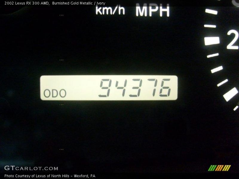 Burnished Gold Metallic / Ivory 2002 Lexus RX 300 AWD
