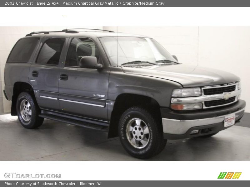 Medium Charcoal Gray Metallic / Graphite/Medium Gray 2002 Chevrolet Tahoe LS 4x4
