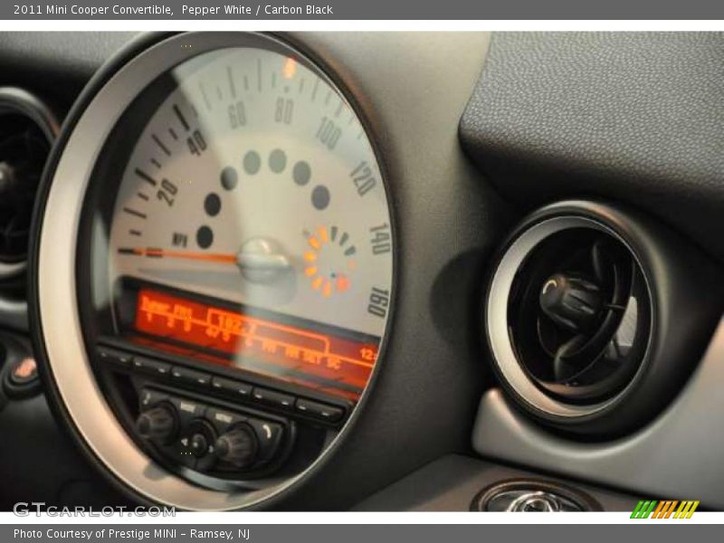 Pepper White / Carbon Black 2011 Mini Cooper Convertible