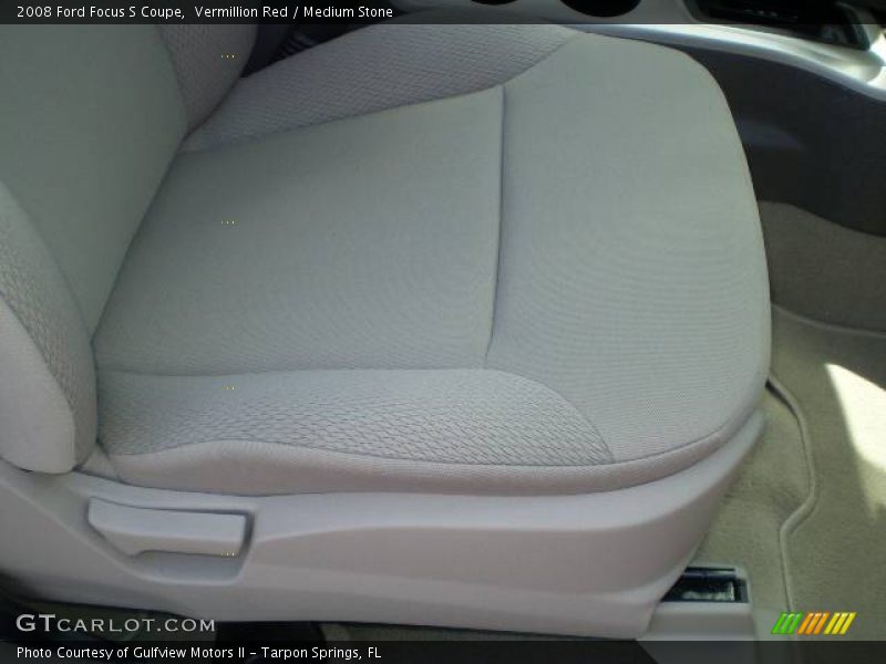 Vermillion Red / Medium Stone 2008 Ford Focus S Coupe