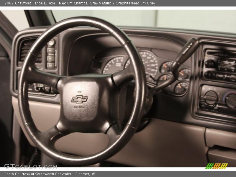 Medium Charcoal Gray Metallic / Graphite/Medium Gray 2002 Chevrolet Tahoe LS 4x4