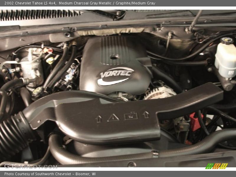Medium Charcoal Gray Metallic / Graphite/Medium Gray 2002 Chevrolet Tahoe LS 4x4