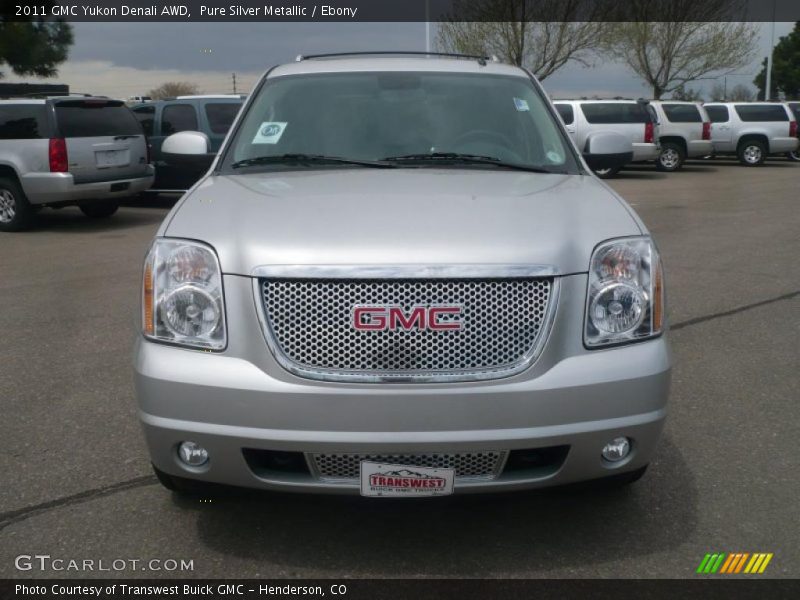 Pure Silver Metallic / Ebony 2011 GMC Yukon Denali AWD
