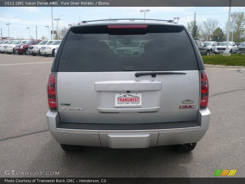 Pure Silver Metallic / Ebony 2011 GMC Yukon Denali AWD