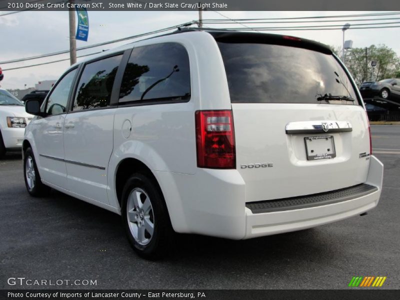 Stone White / Dark Slate Gray/Light Shale 2010 Dodge Grand Caravan SXT