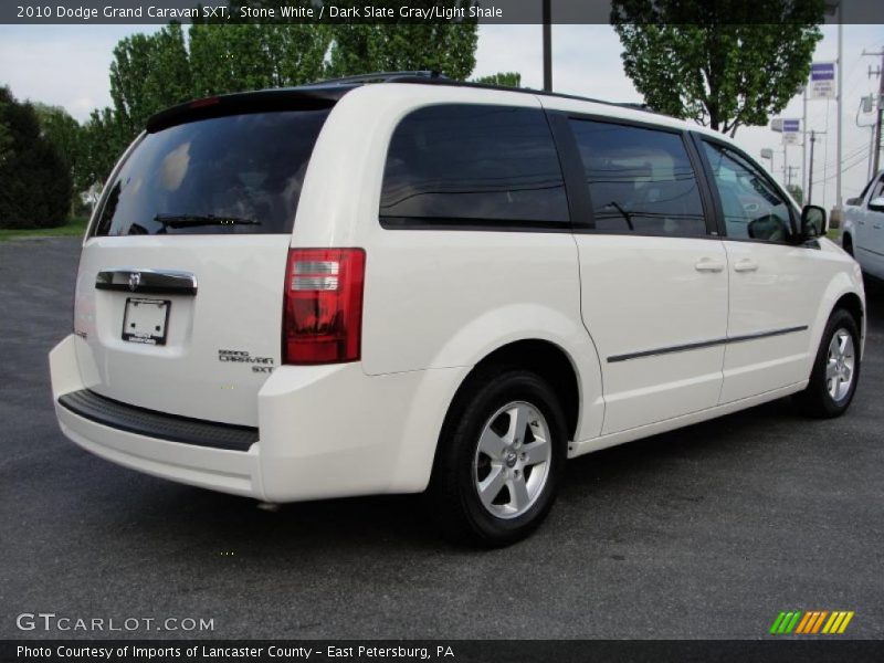 Stone White / Dark Slate Gray/Light Shale 2010 Dodge Grand Caravan SXT