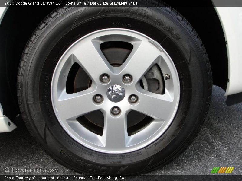 Stone White / Dark Slate Gray/Light Shale 2010 Dodge Grand Caravan SXT