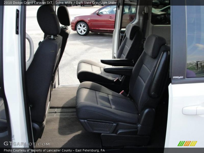 Stone White / Dark Slate Gray/Light Shale 2010 Dodge Grand Caravan SXT