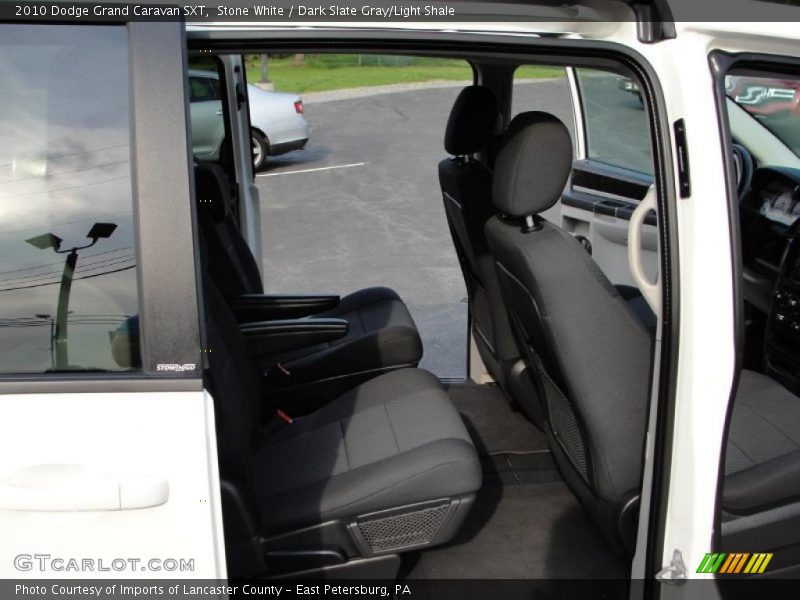 Stone White / Dark Slate Gray/Light Shale 2010 Dodge Grand Caravan SXT