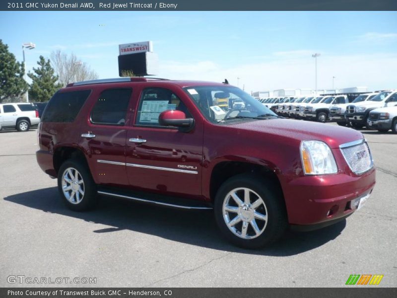 Red Jewel Tintcoat / Ebony 2011 GMC Yukon Denali AWD