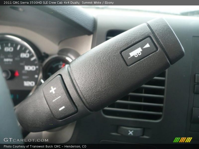 Controls of 2011 Sierra 3500HD SLE Crew Cab 4x4 Dually