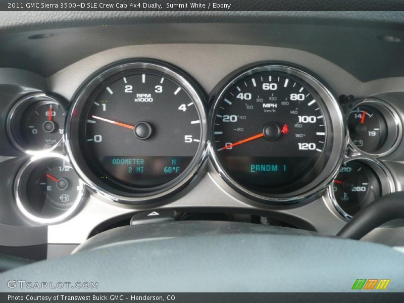  2011 Sierra 3500HD SLE Crew Cab 4x4 Dually SLE Crew Cab 4x4 Dually Gauges