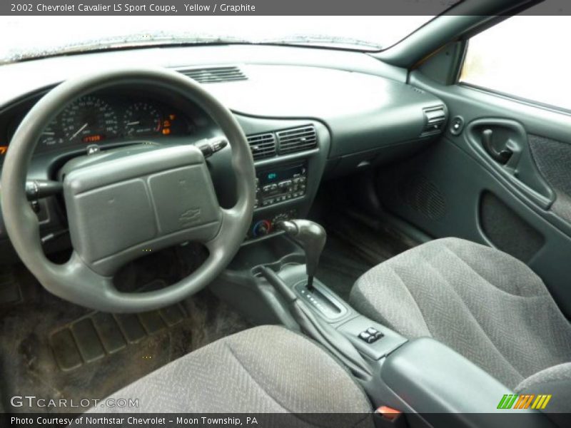 Graphite Interior - 2002 Cavalier LS Sport Coupe 