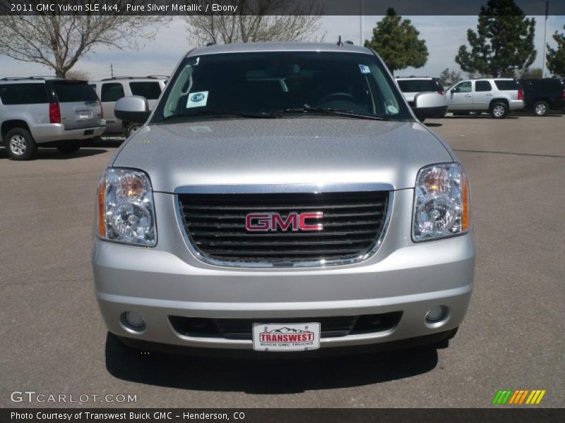 Pure Silver Metallic / Ebony 2011 GMC Yukon SLE 4x4