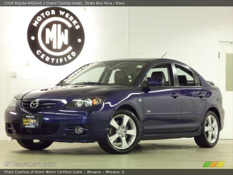 Strato Blue Mica / Black 2006 Mazda MAZDA3 s Grand Touring Sedan