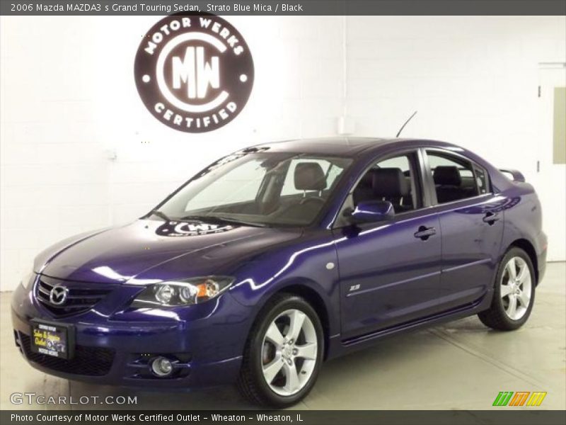 Strato Blue Mica / Black 2006 Mazda MAZDA3 s Grand Touring Sedan