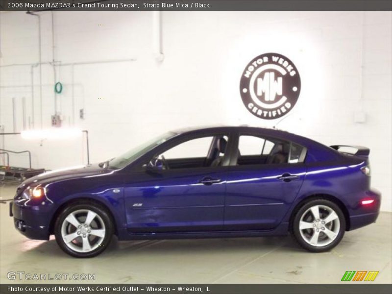 Strato Blue Mica / Black 2006 Mazda MAZDA3 s Grand Touring Sedan