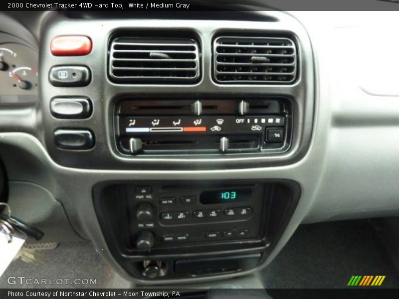 Controls of 2000 Tracker 4WD Hard Top