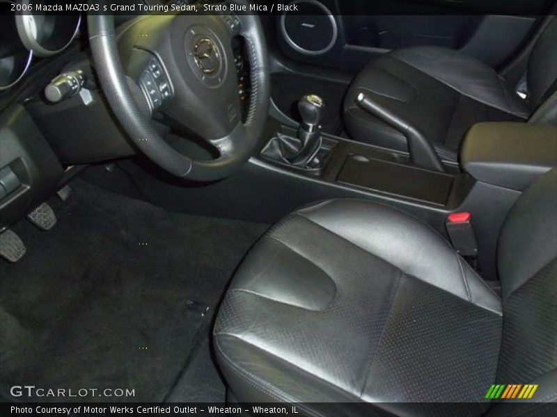Strato Blue Mica / Black 2006 Mazda MAZDA3 s Grand Touring Sedan