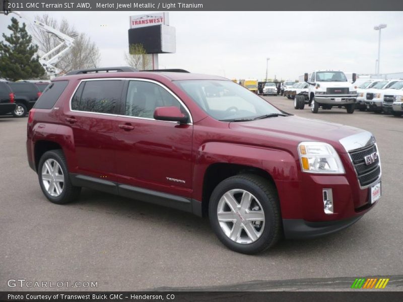 Merlot Jewel Metallic / Light Titanium 2011 GMC Terrain SLT AWD