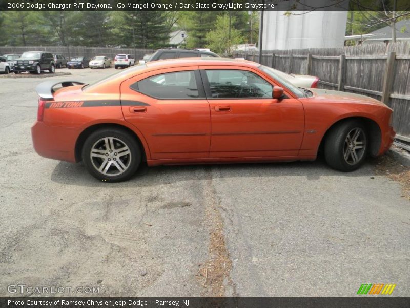 Go Mango! Orange / Dark Slate Gray/Light Graystone 2006 Dodge Charger R/T Daytona