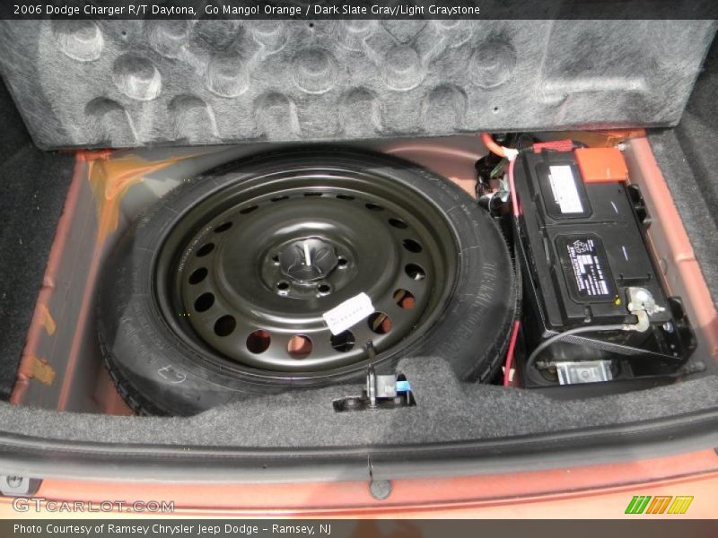 Go Mango! Orange / Dark Slate Gray/Light Graystone 2006 Dodge Charger R/T Daytona